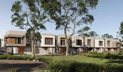 Metricon Townhomes at Olivine - Donnybrook Streetscape