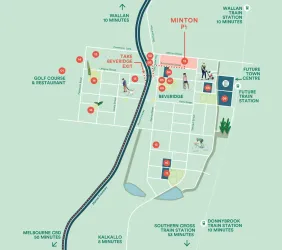 Minton Place Estate - Beveridge Location m Location Map