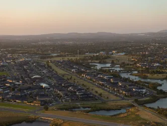 Mondous Island at Berwick Waters - Clyde North Aerial