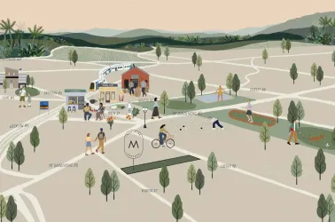 Montaine Estate - Croydon Illustration