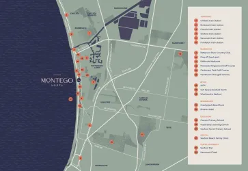 Montego North Estate - Seaford Location map