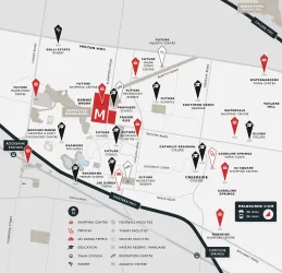 Monument Estate - Bonnie Brook Location map