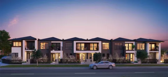 Mosaic Townhouses Estate - Lalor Render dark
