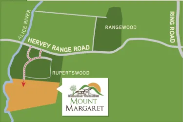 Mount Margaret Estate - Alice River Location Map