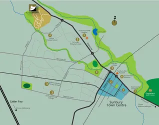 Mt Holden Sunbury Location map