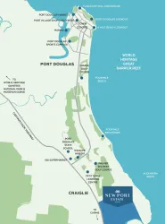 New Port Estate Port Douglas - Craiglie Location map