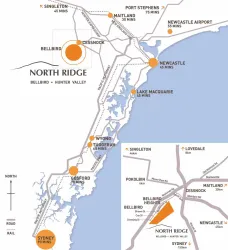 North Ridge Estate - Bellbird Location map