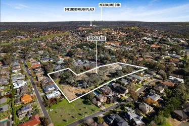 Oakdale Rise Estate - Diamond Creek Aerial 1