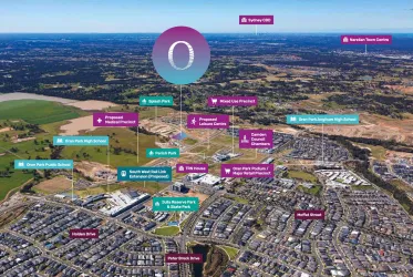 Oasis Estate - Oran Park Aerial