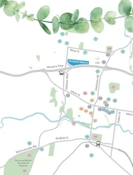 Orchard Square Bacchus Marsh Location m Location Map