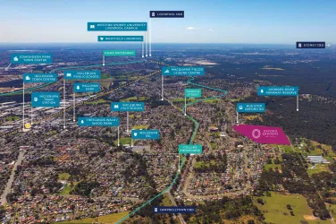Oxford Gardens Estate - Ingleburn Location map