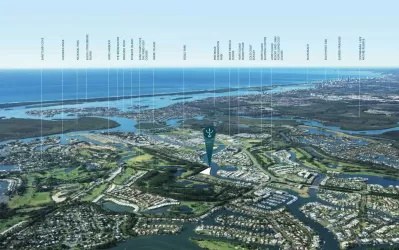 Palladium Estate - Hope Island Aerial