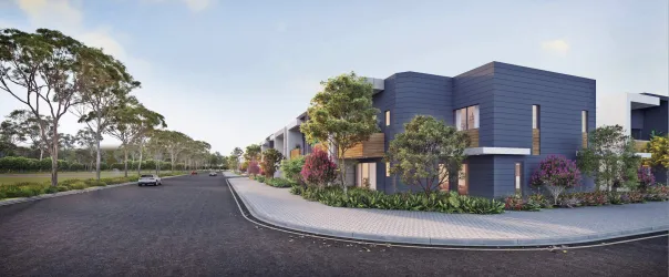 Park Avenue Estate - Rouse Hill Streetscape Render