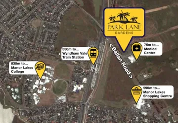 Parklane Gardens Estate - Wyndham Vale Location map