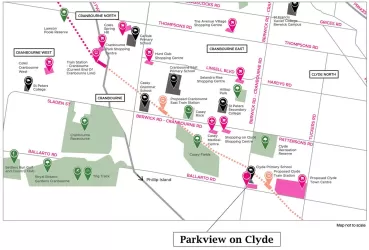 Parkview on Clyde Estate - Clyde Location map