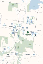 Province Estate - Doreen Location map