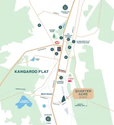 Quarter Acre Estate - Kangaroo Flat Location map_0