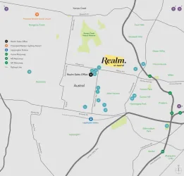 Realm at Austral Estate - Austral Location map