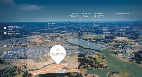 River Oaks Estate - Vineyard Aerial