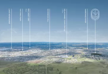 Rivergum Rise Estate - Bonshaw Aerial