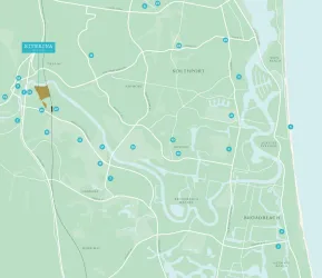 Riverina Gold Coast Estate - Nerang Location map
