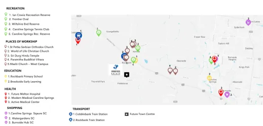 Rockbank Waters Estate - Rockbank Location Map