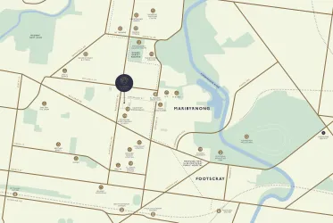 Rose & Bird Estate - Maribyrnong Location map