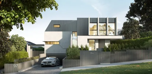 Rostrevor Parade Townhomes - Mont Albert North Render