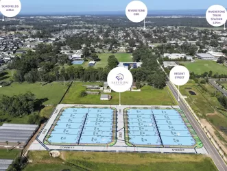 Saffron Gardens Estate - Riverstone Aerial
