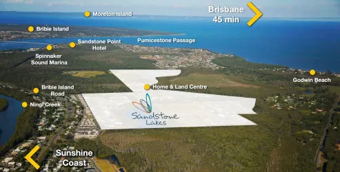 Sandstone Lakes Estate - Ningi Aerial