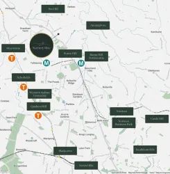 Scenery Rise Estate - Box Hill Location Map