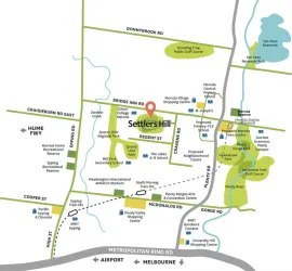 Settlers Hill Estate - Mernda Location map