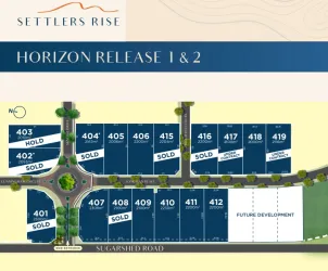 Settlers Rise Estate - Erakala Release Map