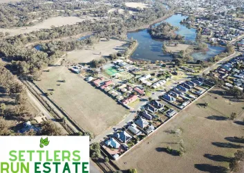 Settlers Run Estate - Numurkah Aerial