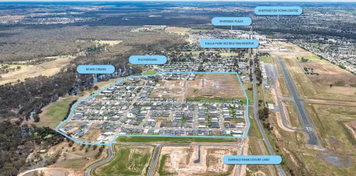 Seven Creeks Estate - Kialla Aerial