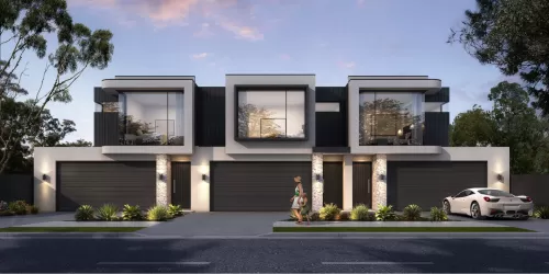 Sierra at Snowdon Townhomes - West Beach External 1 Façade