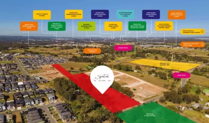 Signature on Terry Estate - Box Hill Aerial