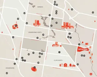 Smiths Park Estate - Clyde North Location map