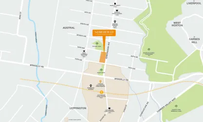Somerfield Estate - Austral Location map