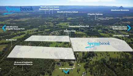 Springbrook Estate - Delaneys Creek Location Map