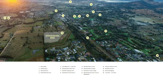Stockmans Rise Estate - Mansfield Aerial