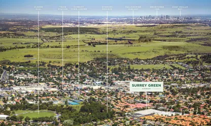 Surrey Green Estate - Sunbury Aerial