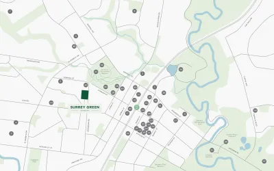Surrey Green Estate - Sunbury Location map