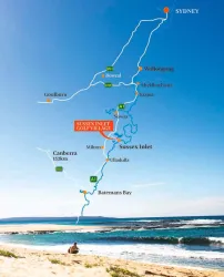 Sussex Inlet Golf Village Estate - Sussex Inlet Location Map