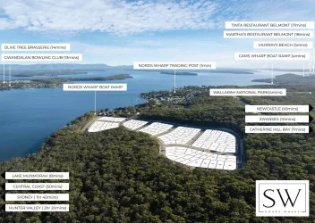 Sylvia Waters Estate - Nords Wharf Aerial