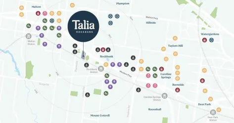 Talia Estate - Rockbank Location map