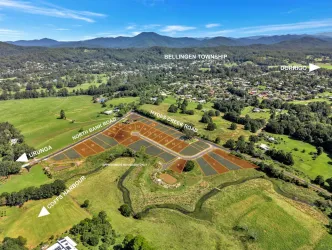 Taylors Rise Estate - Bellingen Aerial