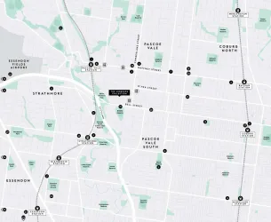 The Anderson Collection Townhomes - Pascoe Vale South Location map