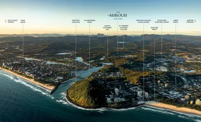 The Arbour Estate - Burleigh Heads Aerial