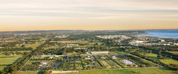 The Caledonia Estate - Moolap Aerial